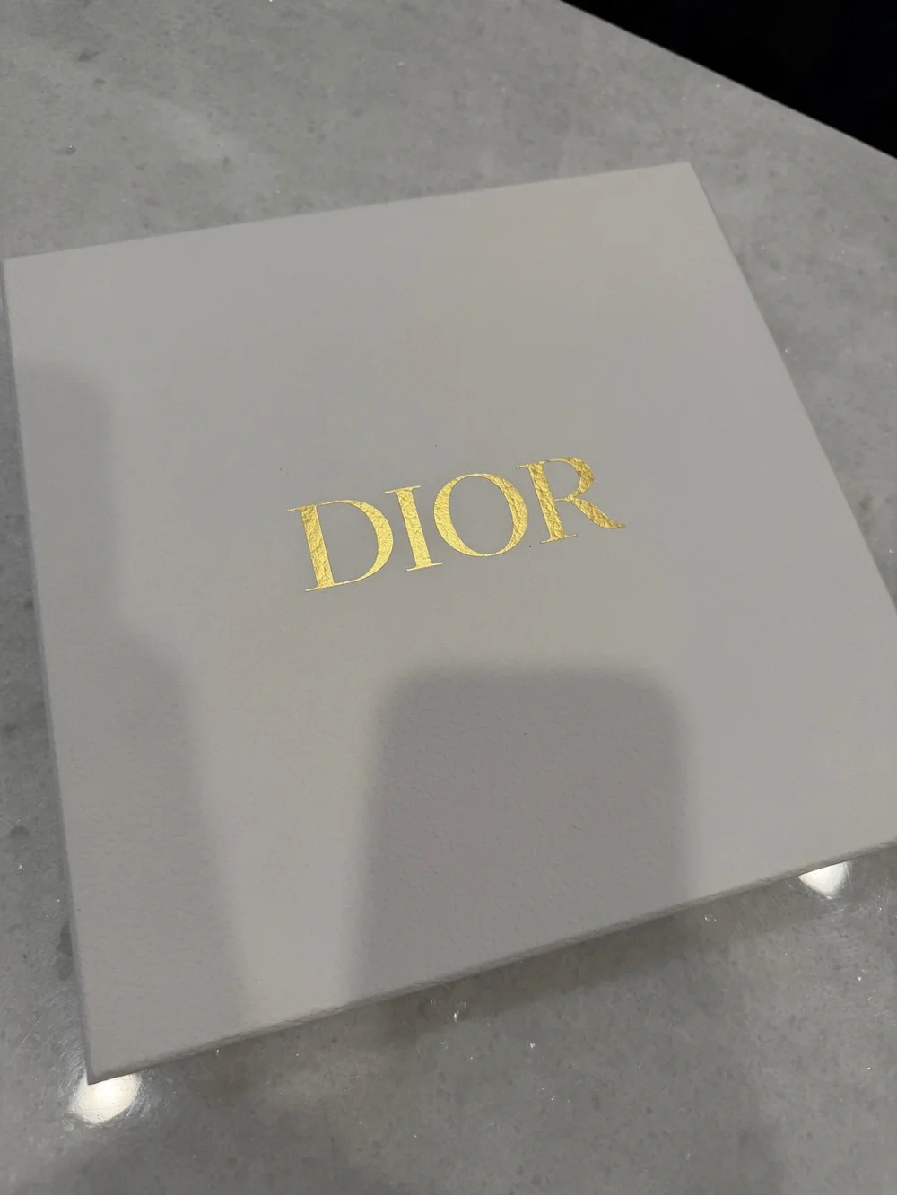 Dior blue wool/silk scarf